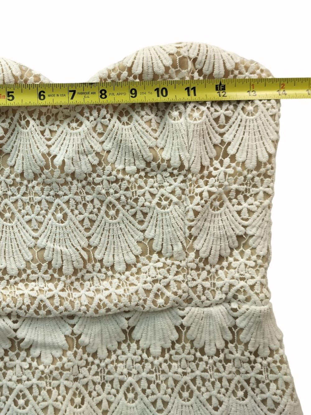 Charlotte Russe Strapless Cream Lace Mini Dress - Picture 5 of 8
